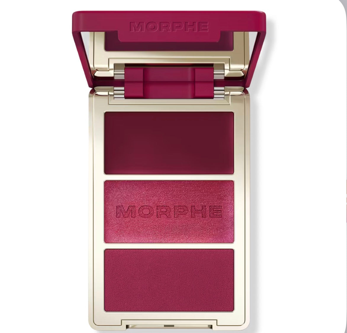Morphe Cheek Thrills Multi-Finish Face Trio - Beach Bonfire