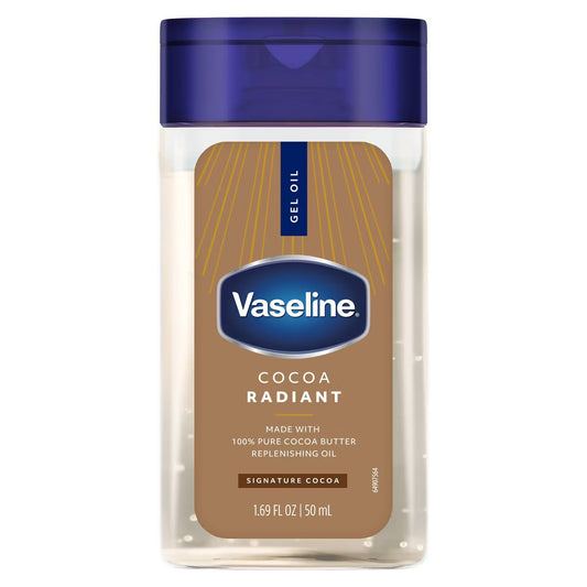 Vaseline Cocoa Radiant Gel Mini Body Oil - Travel Size - 1.7 fl oz: For Whole Body, Combination to Very Dry Skin