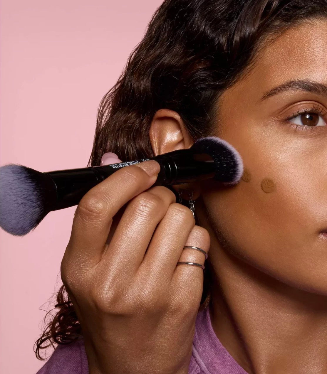 e.l.f. Liquid Bronzer & Contour Duo Makeup Brush