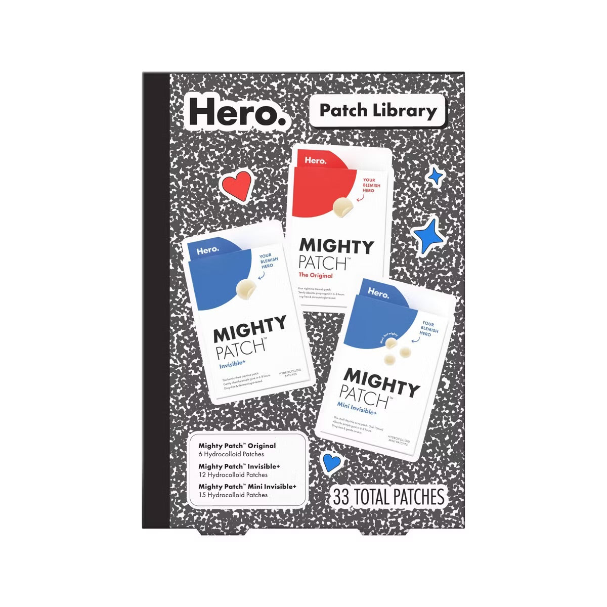 Hero Cosmetics Best In Class Blemish and Acne Treatments Trio Gift Set - 33ct